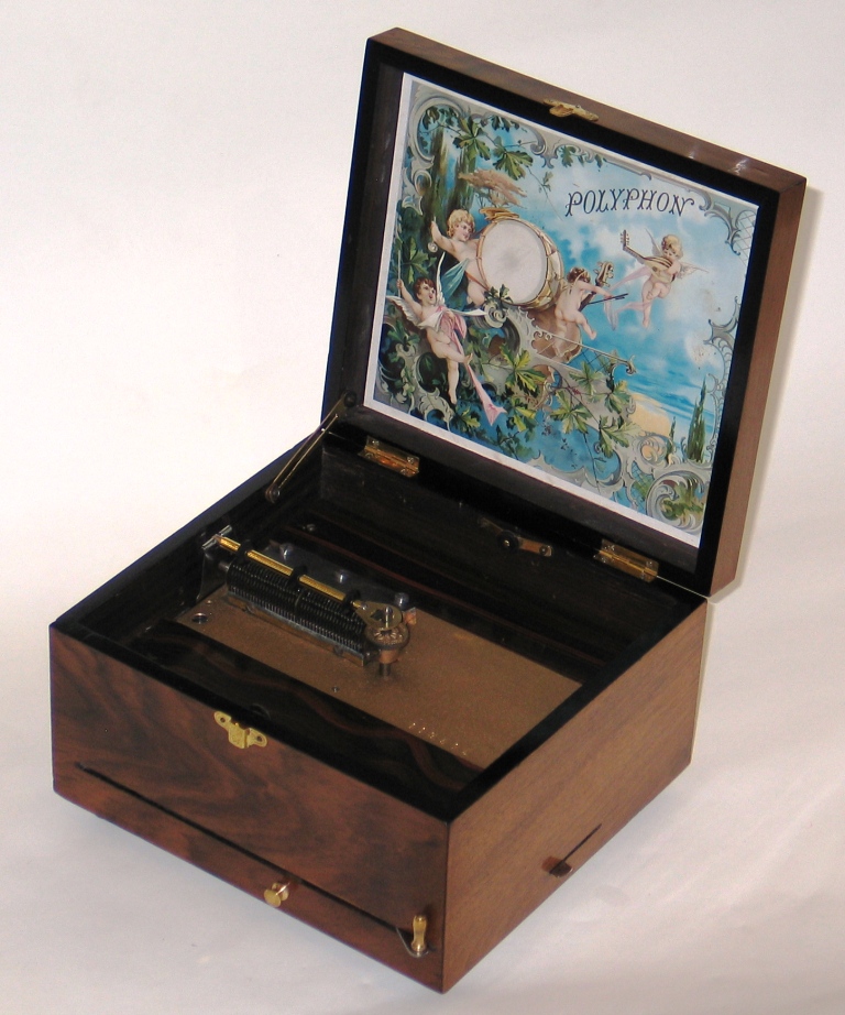 A disc musical box by Polyphon