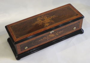 An antique Swiss Cylinder musical box