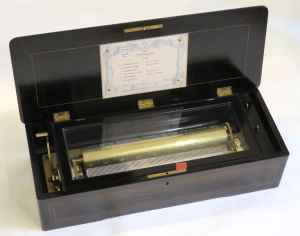 &#039;Mandoline&#039; cylinder musical box by BA Bremond